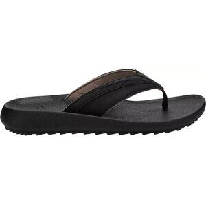 NWT Cobian Compass Mens Flip Flops Sandals Black Rubber Sole Size 13